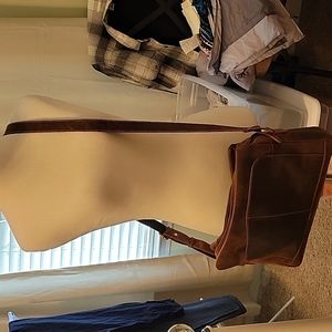 Paul and Taylor Hunter Leather crossbody bag-brown